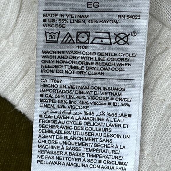 Old Navy Pants Womens XL Linen Blend Drawstring Casual Lightweight Relaxed Fit - Picture 9 of 11